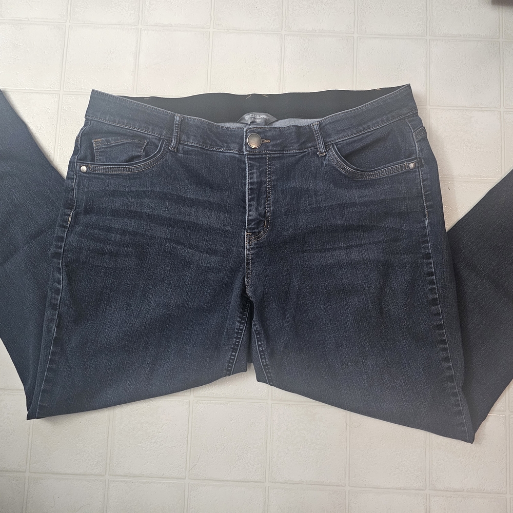 CJ Banks Women's Deep Blue Jeans Sz 20W